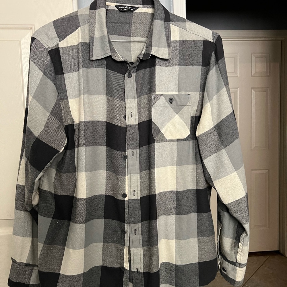 Alpine Design Black and White Checkered Shirt